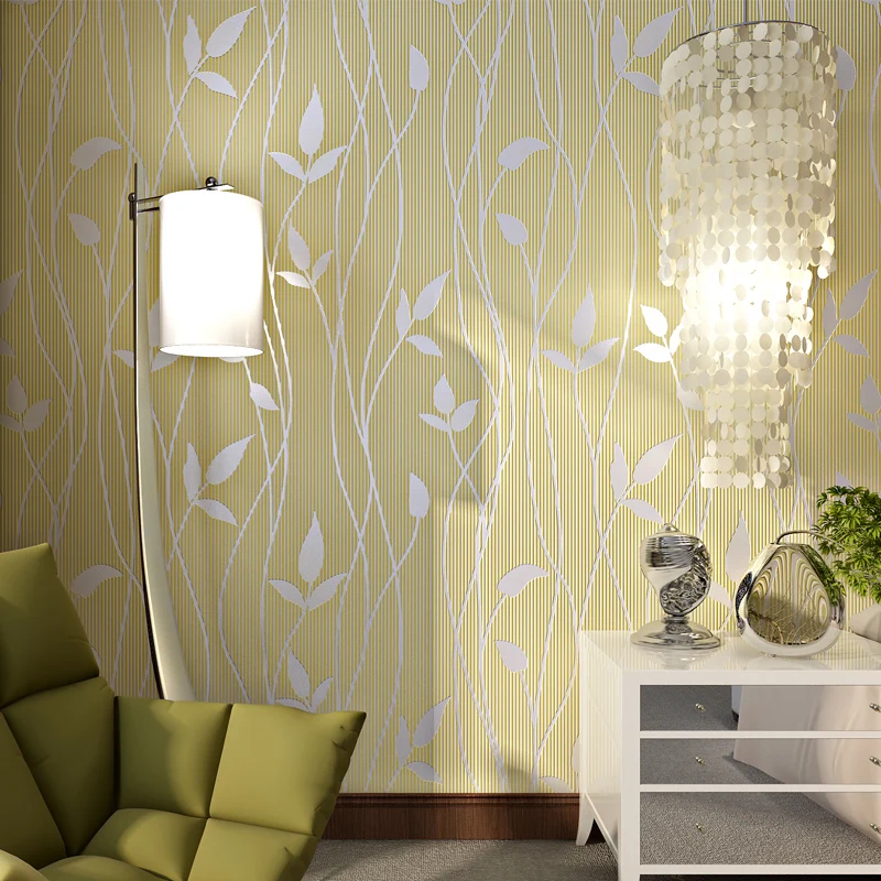 Modern Minimalist Non Woven Wallpaper Korean Romantic Pastoral