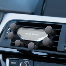 Универсальный автомобильный держатель для телефона для iPhone X XS Max samsung huawei, автомобильный держатель для телефона на вентиляционное отверстие, Гравитационный держатель для мобильного телефона