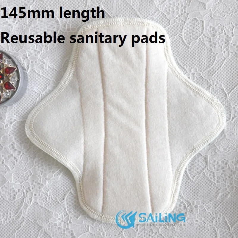 5Pcs Washable Reusable Women Sanitary Pad Breathable Soft Cotton Cloth Sanitary Maternity Mama