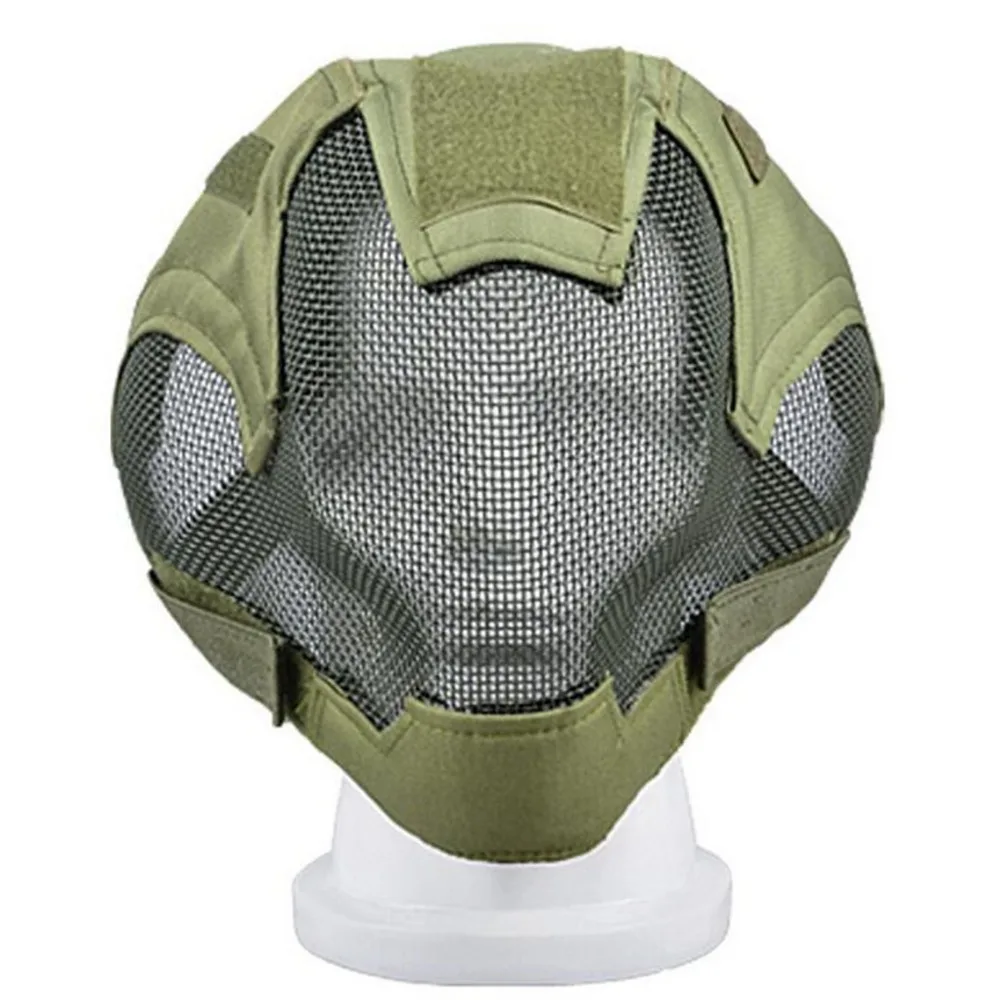 Buy Airsoft Full Protection Steel Net Mask Tactical V6
