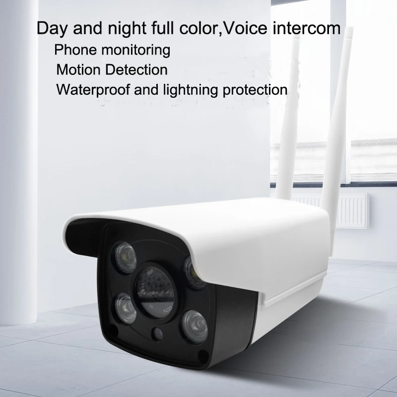 Wireless Security Camera SystemSmart Home HD In/Outdoor WiFi IP Cameras with Night VisionWaterproof dual light source vision