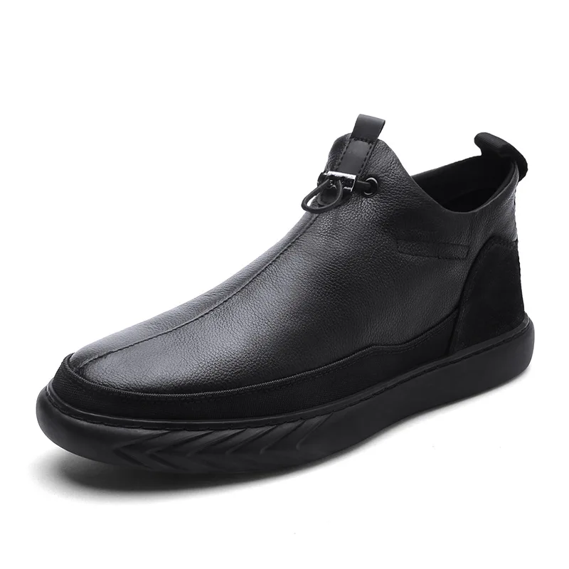 

NEW Brand Autumn Winter Men's Genuine Leather Boots Shoes Man Casual Loafers Shoes Men Sneakers Zapatos De Hombre