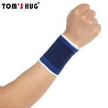 1 шт. браслет стабилизатор ладони вязаные согревающие перчатки wrist Protect Tom's Hug брендовые профессиональные спортивные браслеты на запястье Brace Blue