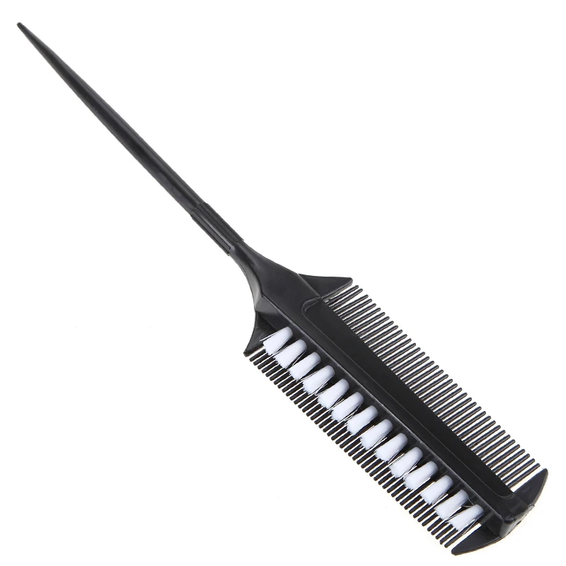 

1Pcs Black Dual End Styling Dye Comb for Hair Oil Mask Pigment Mix Coating Tinting Coloring Partition Multipurpose Barber Brush