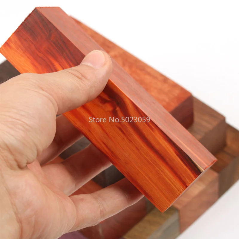 DIY материал ручки ножа 150x80x30 мм 12 видов деревянного материала для