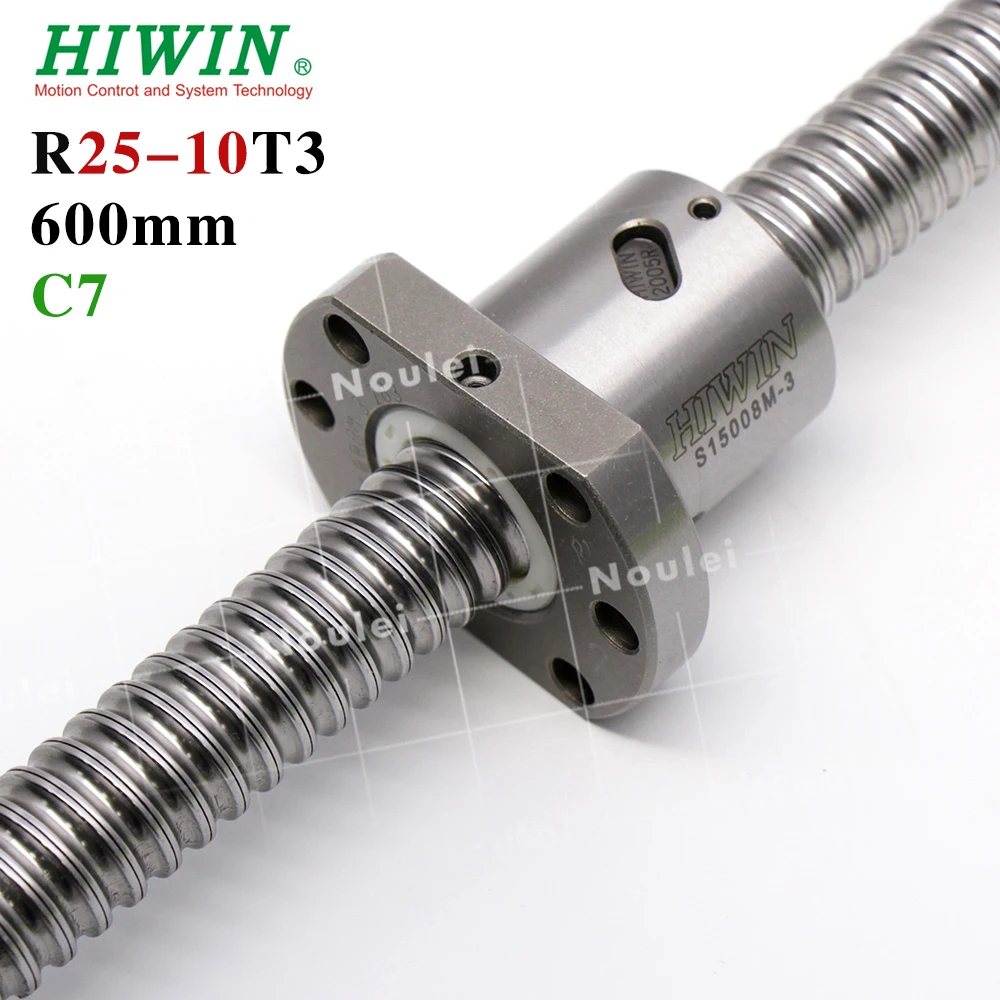 Винт шариковый HIWIN FSI R2510 600 мм 1 шт. + шариковая гайка для и торцевой обработки