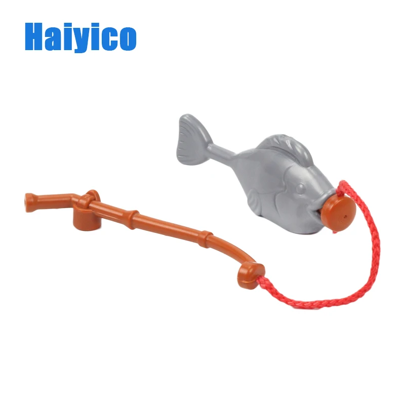 

Big Particles Toy & Model Action Figures Accessories Set Building Blocks DIY Toys Bricks set Compatible Duploe Fish Tools Toy
