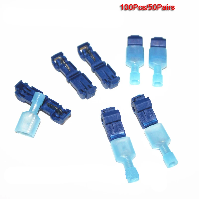 100pcs Scotch Lock Quick Splice Wire Connectors Terminals Crimp