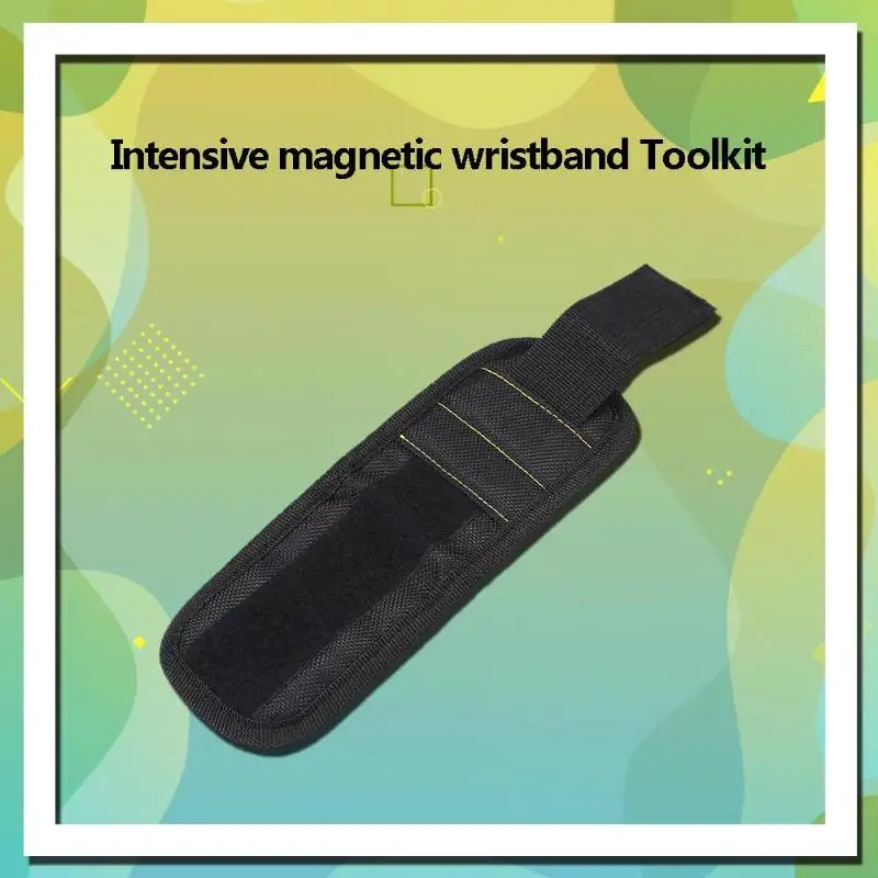 20 см магнитный браслет сумка для инструмента на запястье Карманный магнит винт гвозди домашний держатель Деревообработка водонепроницаемая сумка для инструментов
