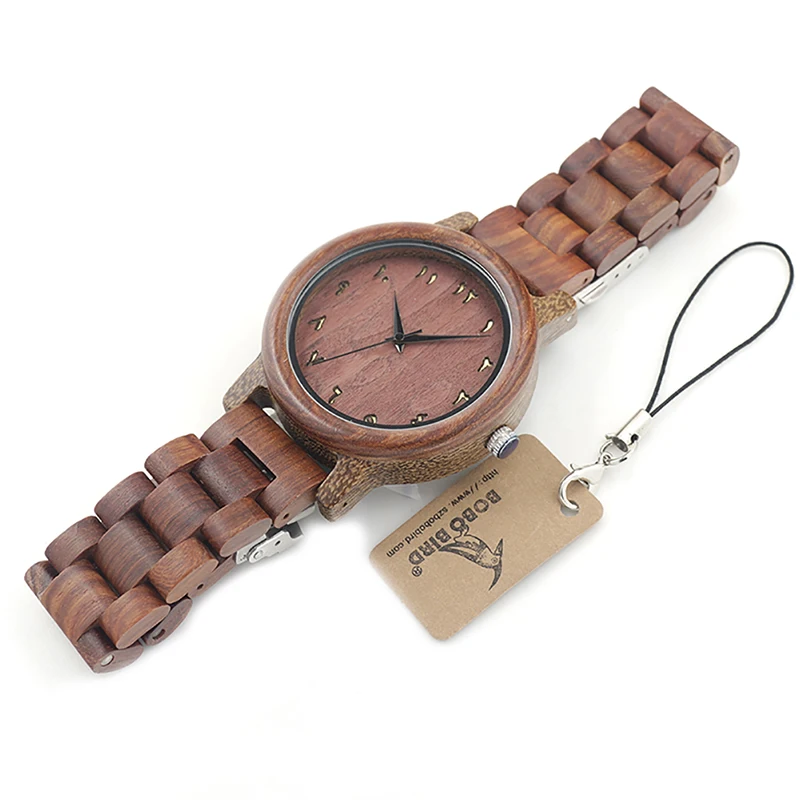 BOBO BIRD LN13 Arabic Digital Men Wooden Wristwatch Top Brand Luxury Fashion Watch Men Accept Drop Ship and Customizatio