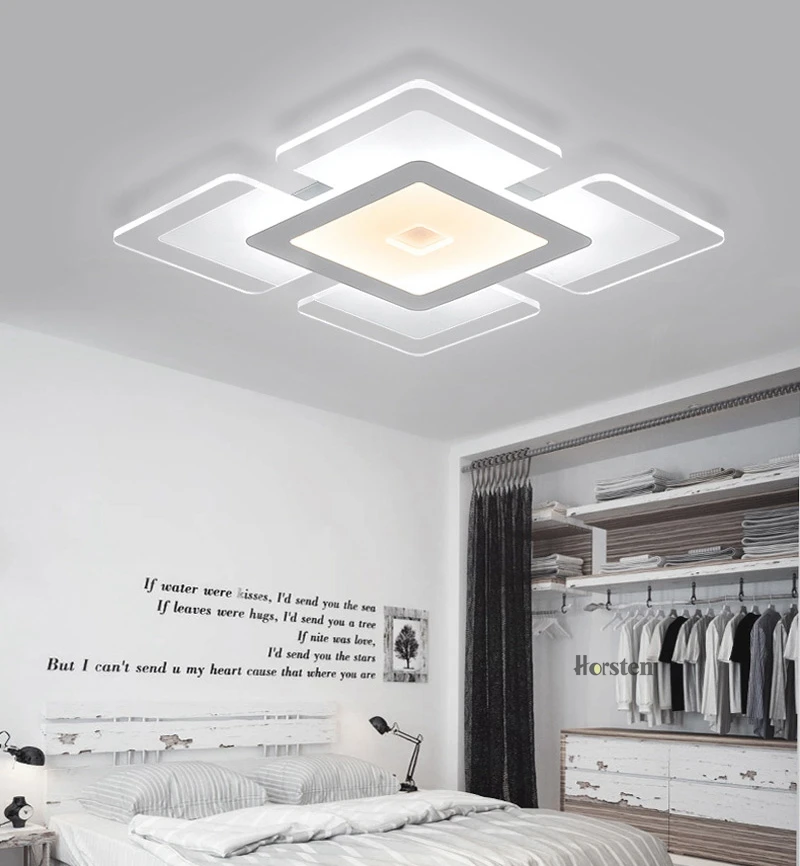 Horsten 110 220V Sky City Ultra-thin Transparent LED Ceiling Light Modern Creative Acrylic Bedroom Living Room Ceiling Light Home Lighting (10)