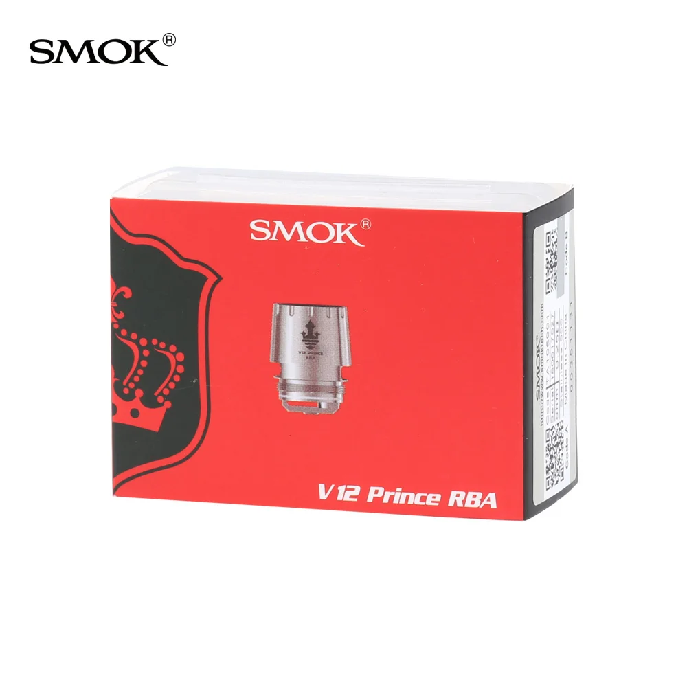 

Smok Tfv12 Prince RBA Coil Atomizer Core Coils 0.25ohm Rebuildable Atomizer Head for Tfv12 Prince Tank SMOK X-Priv Kit