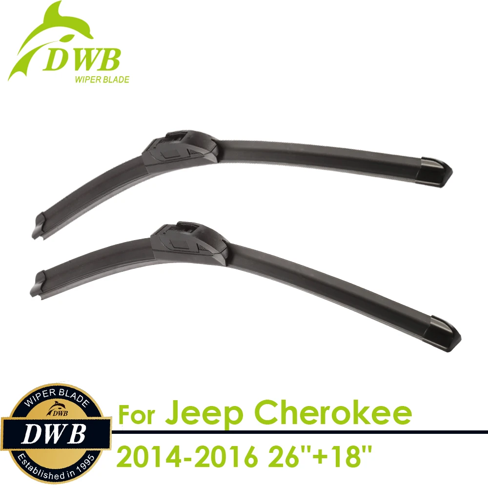 Wiper Blades for Jeep Cherokee 2014 2016 26"+18", 2pcs free shipping