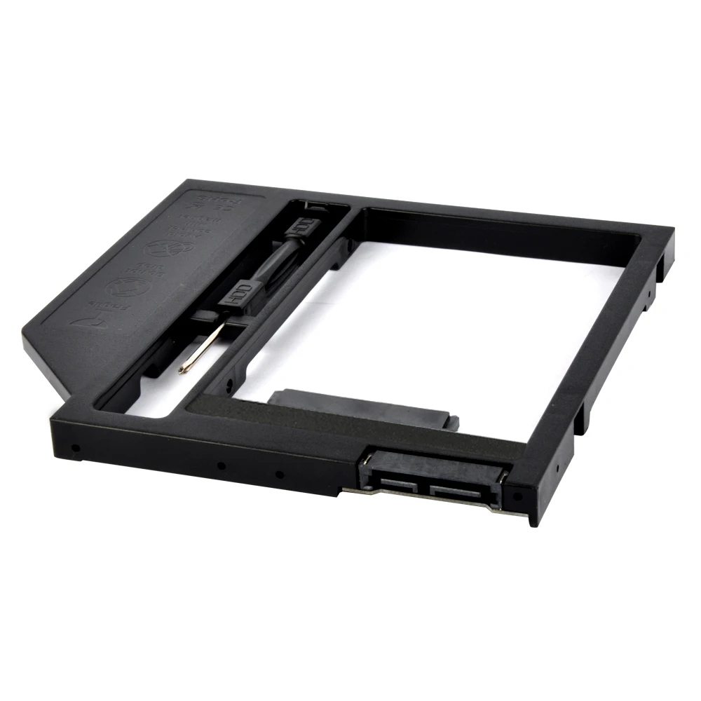 Новый универсальный 9 5 мм 2nd HDD Caddy SATA 3 0 пластиковый материал для ноутбука DVD/CD ROM