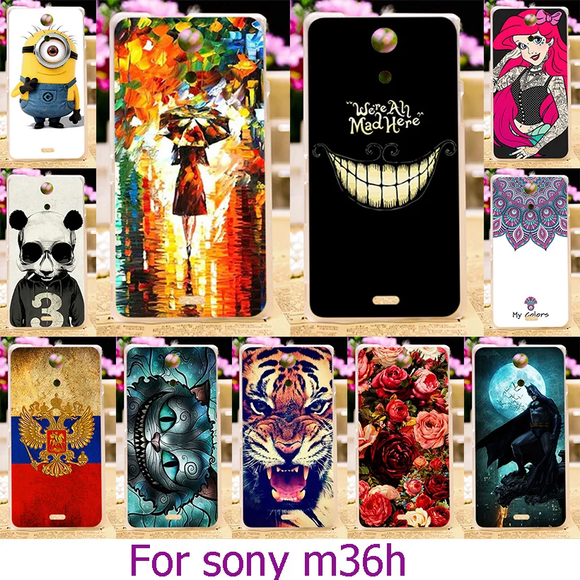 

Ojeleye Soft TPU Hard Plastic Case For Sony ZR c5503 Case For Sony Xperia ZR M36h C5502 C5503 4.6 inch Case Cover Housing
