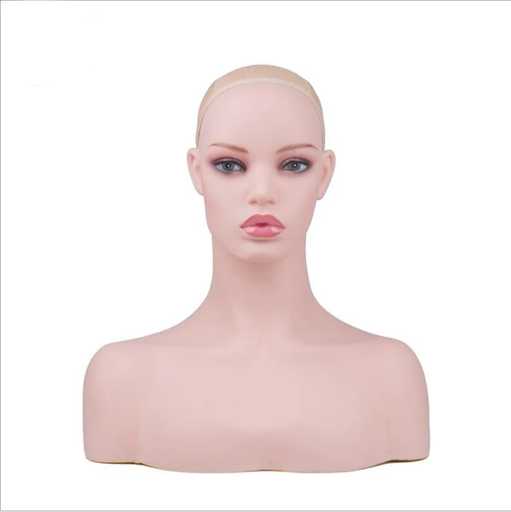 Женские реалистичные оптоволоконные куклы голова бюст для ювелирных изделий шляпа серьги парик кружева дисплей хорошая голова-манекен для париков