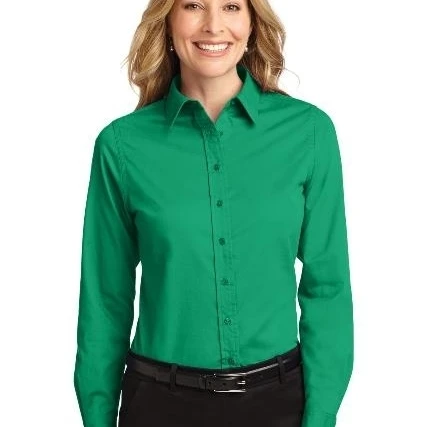 Port Authority L608 Ladies Long Sleeve Easy Care Shirt Court Green - 6XL (1)