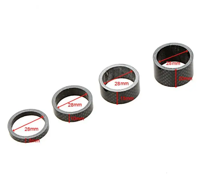 5mm /10mm /15mm /20mm Cycling Bicycle Headset Carbon Fiber Washer MTB