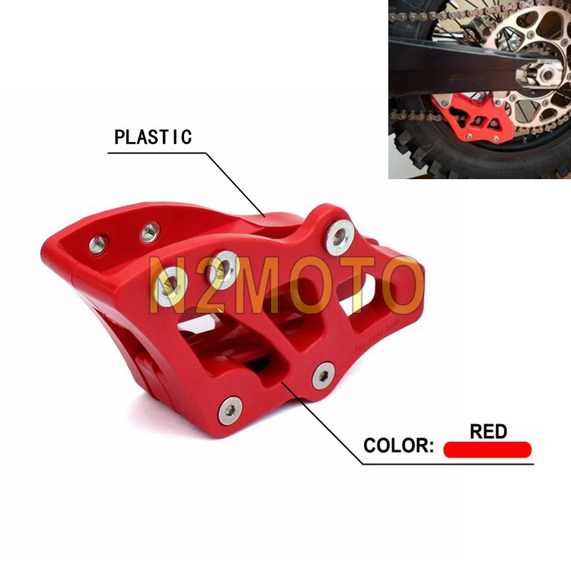 

Red Motocross Plastic Chain Guide Guard Protector for Honda CRF 250R 450R 250X 450X CR 125R 250R 2005-2007 Dirt Bikes