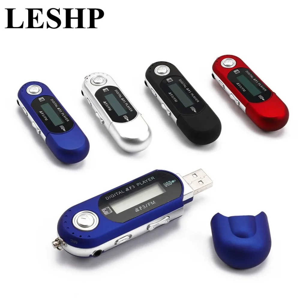 

Portable Mini USB Flash MP3 Player LCD Screen Support Flash 32GB TF Card Slot Digital mp3 music player FM Radio + Earphone