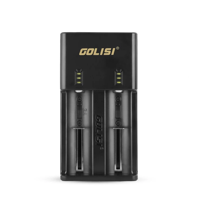 Golisi зарядное устройство s O2 интеллектуальное зарядное устройство power Bank функция для Ni-MH литиевых для 18650 26650 20700 21700 Aa Aaa Ni-Cd