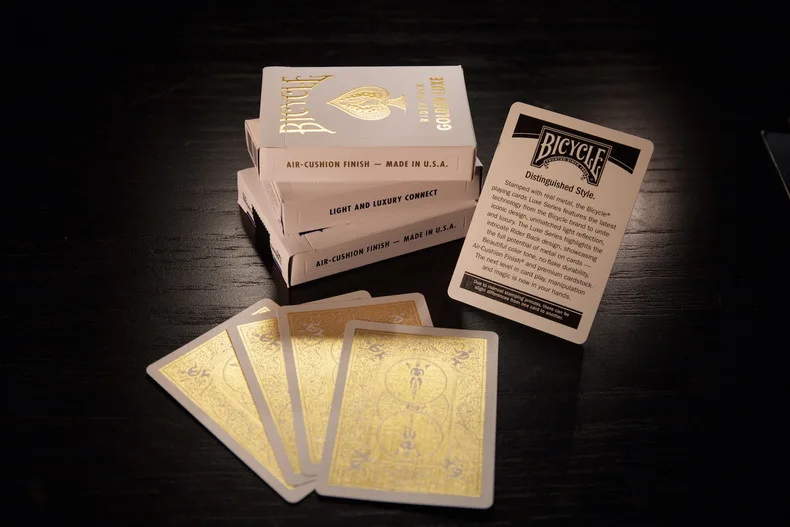 Regular de Luxo Cartões de Truques de Mágica Baralho Bicycle Rider Voltar Coralt 1 Carmesim Ouro Luxe Decks Jogando Cartas Padrão Adereços Magia 5 Brinquedos e hobbies
