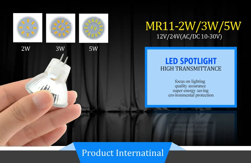 5W 3W 2W MR11 LED Bulb Lamparas Led Lamp GU4 Spotlight 5730SMD AC DC 10V-30V 12V For Home Decor Warm White Cold White 6PCS (1)