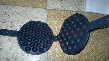

Free Shipping 1 pair of egg Waffle maker Pan Egg Waffle Iron +2 pcs