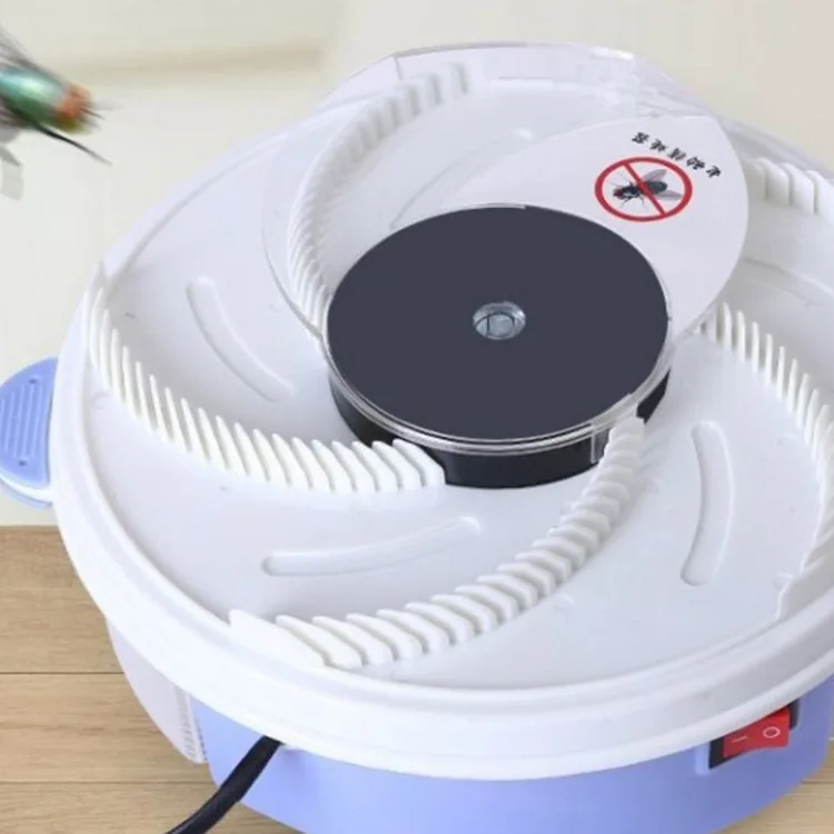 

2019 NEW Electric Effective Fly Trap Device Pest Repeller with Trapping Food Rotating Plate Home Mosquito Repellent US Plug