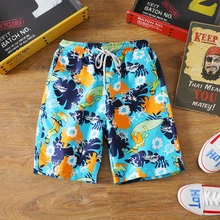 Новинка, Хит, пляжные шорты мужские, летние, быстросохнущие, удобные, пляжная одежда, Homme, пара, повседневные, Гавайские шорты с принтом