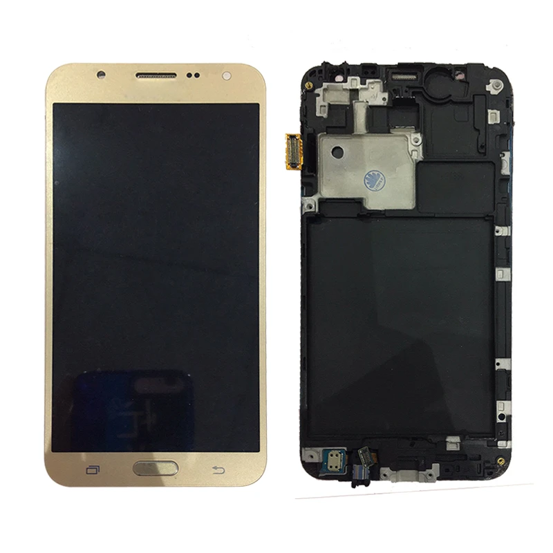 

SZHAIYU Adjust Brightness LCD For Samsung Galaxy J7 2015 J700 J700H J70FN J700F J700M LCD Display Touch Screen Digitizer Frame