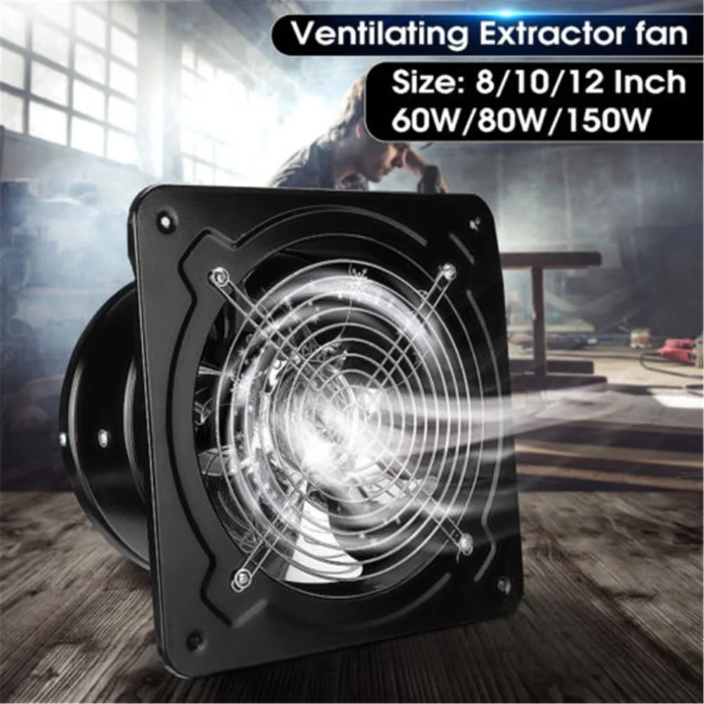 150W 12/'/' Industrial Ventilation Air Blower Extractor Reliable 2800RPM Low Noise