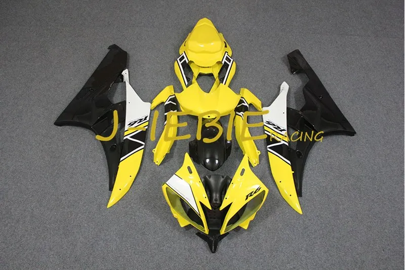 

Yellow white black Injection Fairing Body Work Frame Kit for Yamaha YZF 600 R6 2006-2007