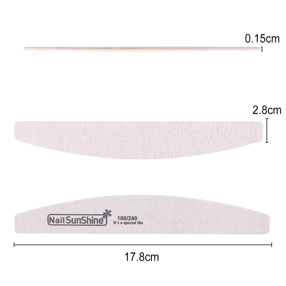 1 шт. пилочки для ногтей шлифовальный буфер Двусторонняя наждачная бумага для педикюра профессиональные инструменты для маникюра аксессуары для ухода за ногтями 100/180/240