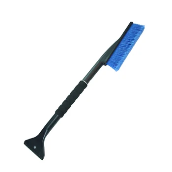 

2 in 1 Dual Head Detachable Snow Brush Broom Ice Scraper Car Truck SUV Winter Snow Shovel Removal Tool Blue 64.5cm