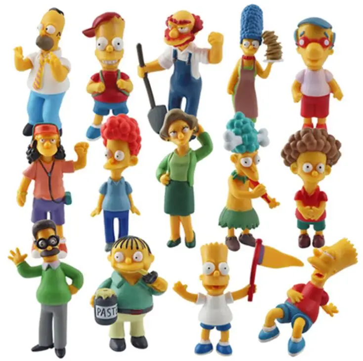 14 шт./компл. «Симпсоны» Коллекция Рисунок игрушки украшения фигурка анимэ, игрушки для детей, розничная