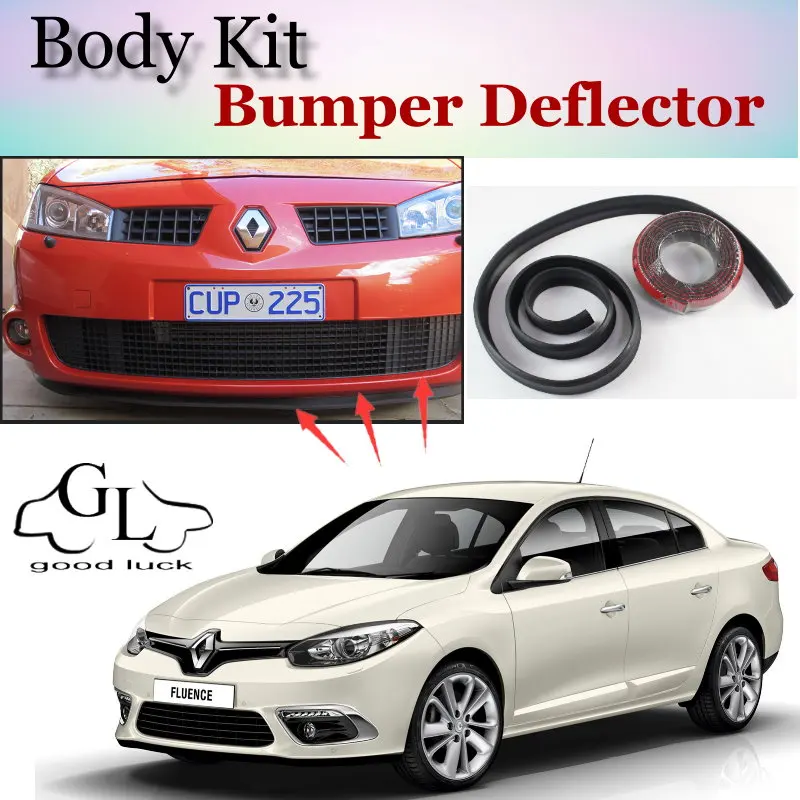 

Bumper Lip Deflector Lips For Renault Fluence / SM3 Front Spoiler Skirt For TopGear Fans to Car Tuning View / Body Kit / Strip