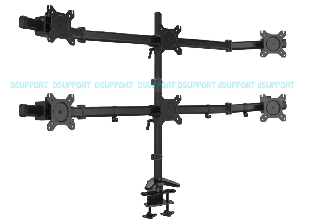 Full Motion 1"-27" ЖК светодиодный 6 экран монитор Держатель гибкий дисплей крепление стойки MP360CL