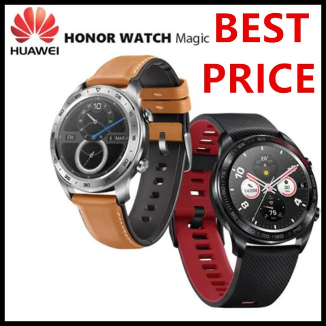 Оригинальный huawei Honor Watch Magic открытый Смарт часы sleek тонкий длинный срок службы батареи gps научный тренер Amoled цвет 1,2 "390 ^ 2