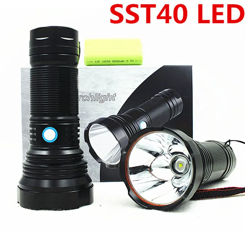 2000LM Torch Led Light SST40G2 Glare Flashlight Rechargeable Super Bright Flashlight Set Outdoor Linterna Led 40FY2805