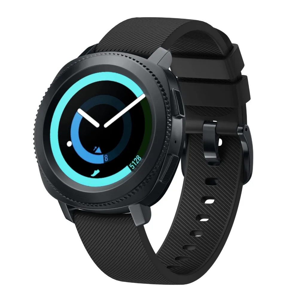 Vizcannoe Кремния спортивный ремешок для Samsung Шестерни Sport Band замена S4 Смарт