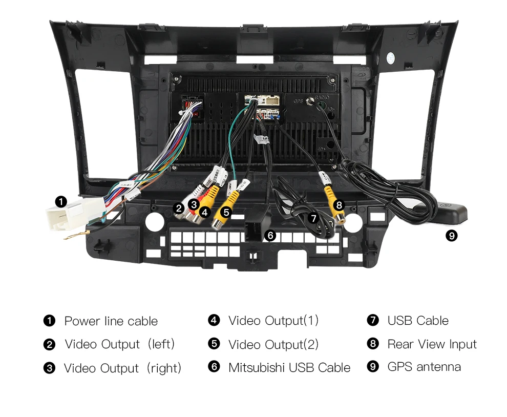 Excellent Android 8.1 Car GPS Player GPS Radio for Mitsubishi Lancer 10 Galant with 2G+16G Quad Core NO dvd Radio Multimedia stereo 33