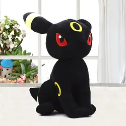 2018 новый черный сидеть Umbreon Eevee Плюшевые игрушки Мягкие Аниме мультфильм куклы дети подарок большой Размеры Бесплатная доставка