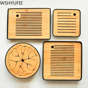 

Bamboo melamine tea tray Household Tea set tea set storage water dry tea table tea tray Simple travel dry bubble tray