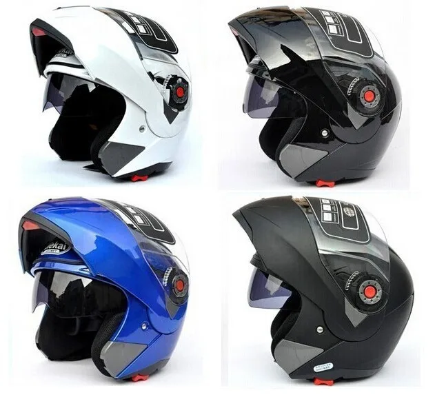 Moto rcycle двойной объектив шлем флип-ап мото шлемы ECE casco мото гонки мото крест Полный Лицо Солнцезащитный козырек шлем+ пот шапки