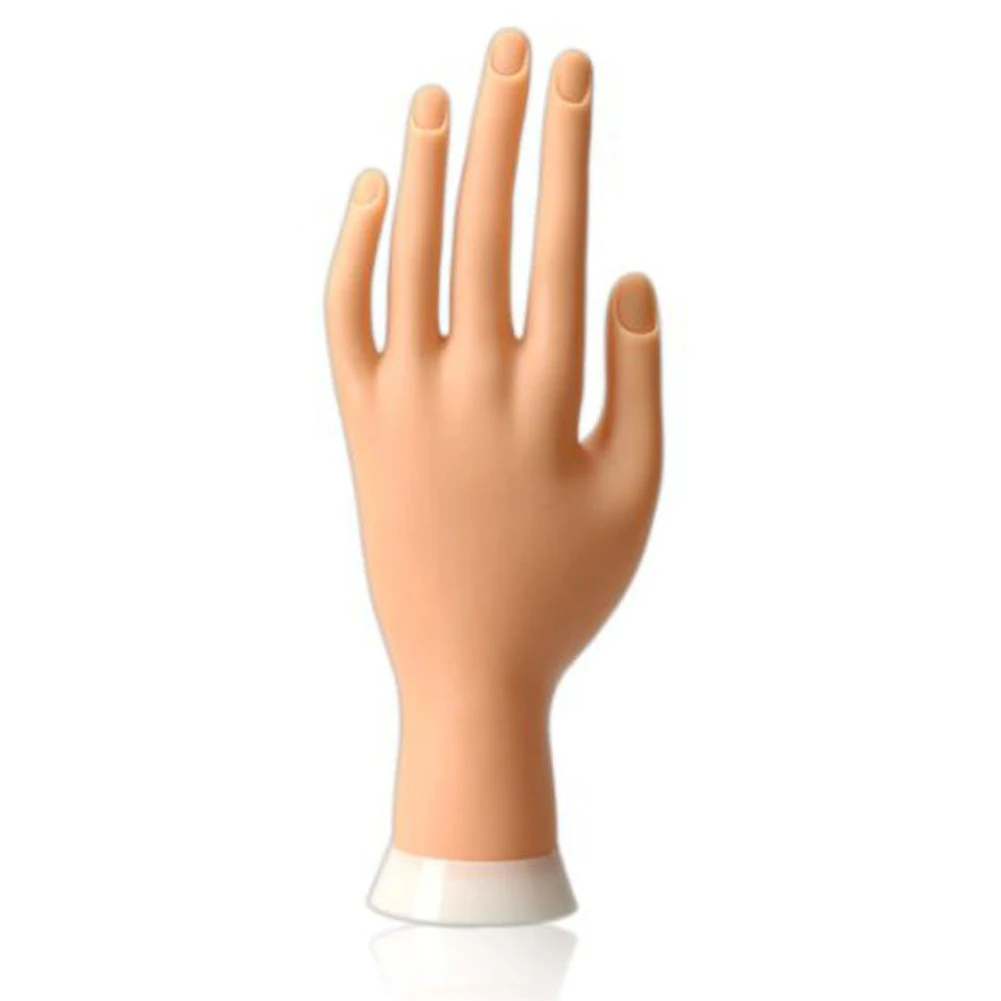 Hand Model Nail Art Practice Flexible Movable Soft-in Nail ...