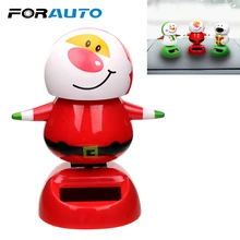 FORAUTO автомобильный орнамент, качающаяся игрушка-кукла с самоклеющейся рождественской снеговиком, украшение для приборной панели, аксессуары для интерьера