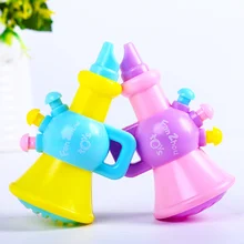 1 pcs cute Colorful plastic Trumpet Buglet Hooter Bugle Educational Baby Children Toy Musical Instrument Random Color