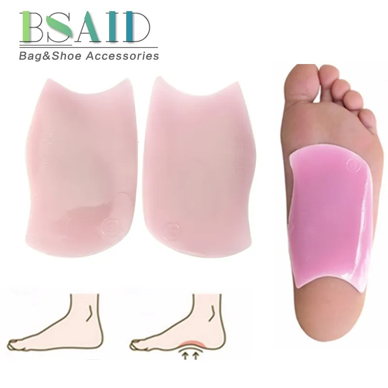 

BSAID Orthopedic Arch Supports Shoe Insoles,Silicone Gel Orthotics Foot Pads For Correction Flat Foot/'O'/'X' Leg Heels Inserts