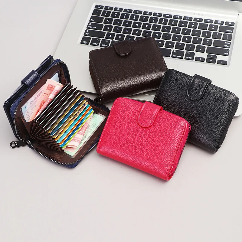 

Men Women Zipper Card Holder Buckle Wallets Business ID Card Holder Case Durable Driving Licence Card Fashion Card Holder